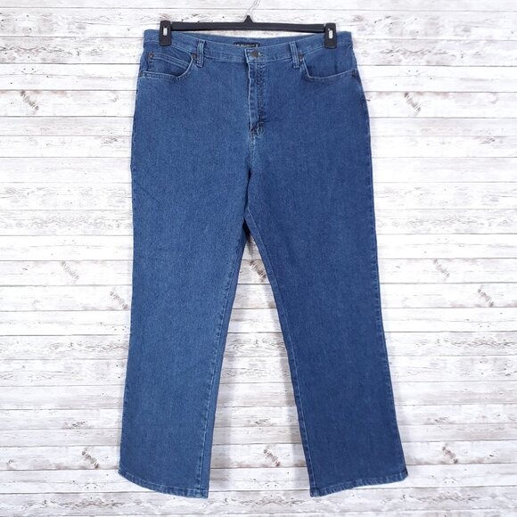 Lee Womens Jeans Size 18 Relaxed Fit Blue 705A - Picture 1 of 5